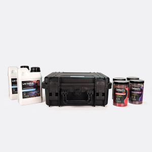 Kit de detección y localización de fugas 4 COLORES + 2 SIN COLOR + 4 BOLAS OBTURADORAS - PACK PRO EXPERT LÁMPARA UV 6W